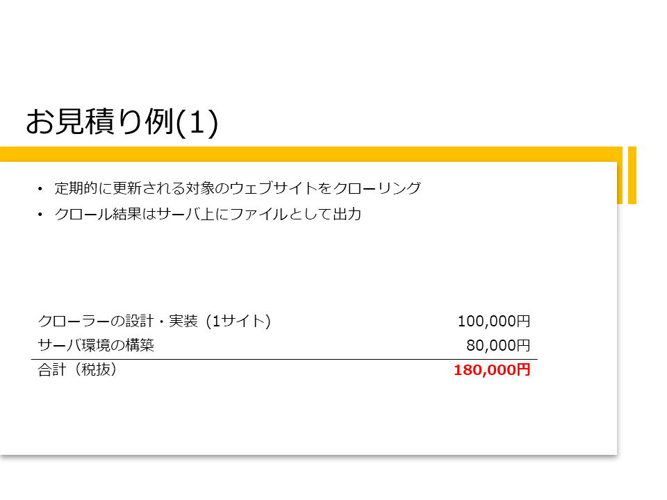 単一サイトクローリング